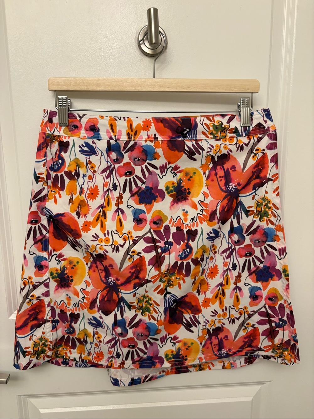 Ripskirt Hawaii Posie Pink Floral Wrap Skirt M Length 2